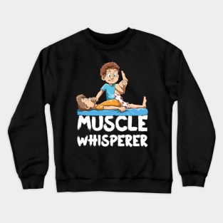 Funny Physio Muscle Whisperer Cartoon Crewneck Sweatshirt